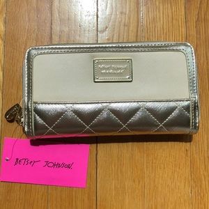 NWT Betsey Johnson gold wallet